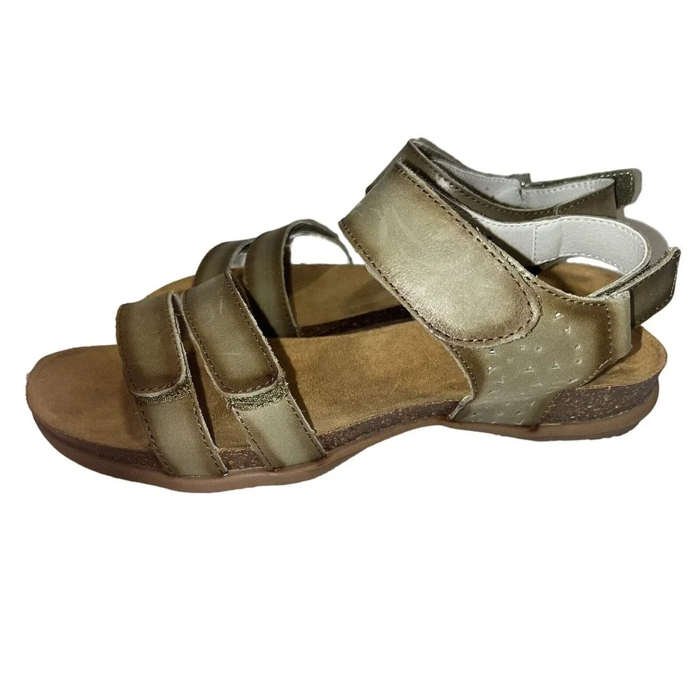 Propet Sandal Women's Size 10 Moss Neutral Leather Farrah - Picture 7 of 7